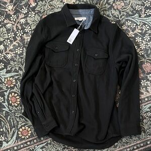 NWT Outerknown Blanket Shirt - Black